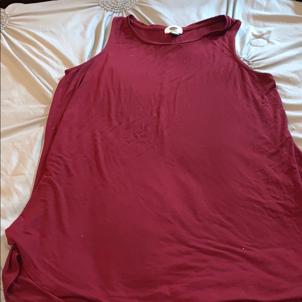 Burgundy Old navy tank top